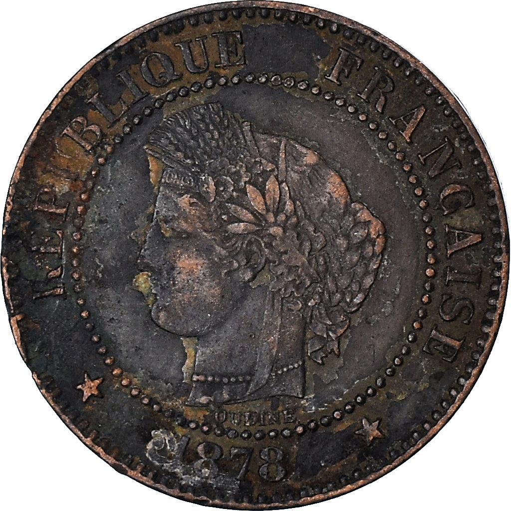 Coin, France, 2 Centimes, 1878