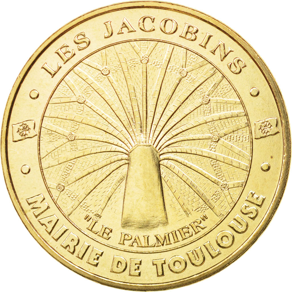 France, Token, Tourist Token, 31/ Les Jacobins - Palmier - Toulouse, 2012