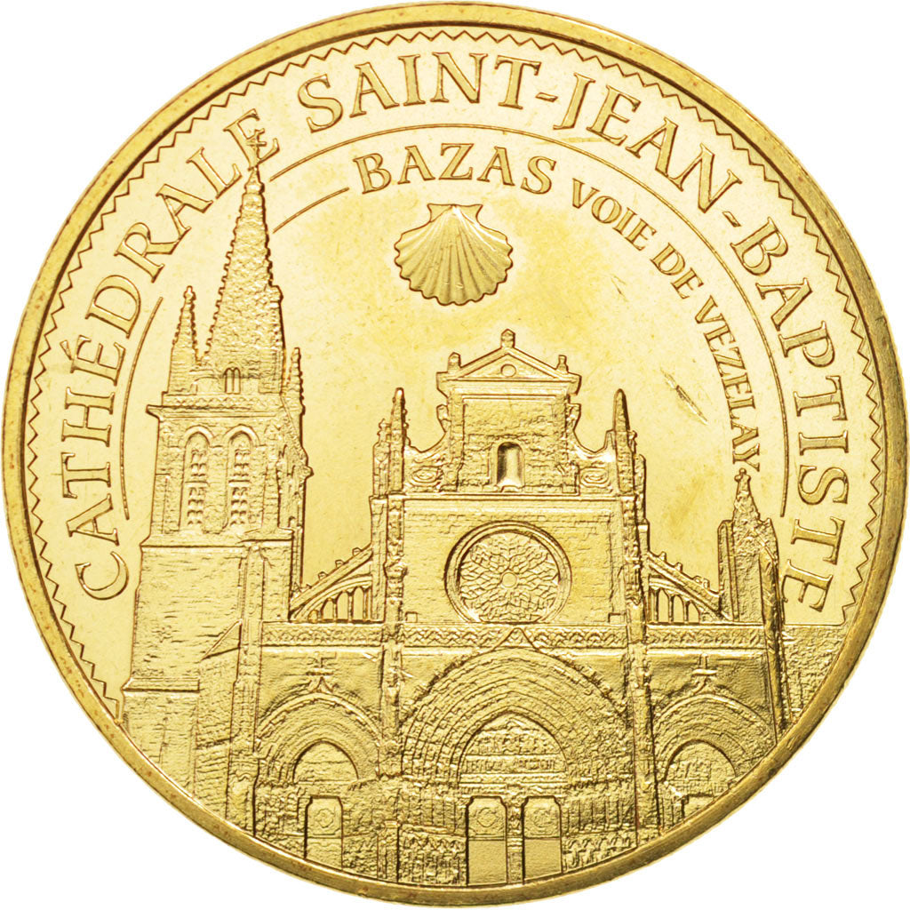 France, Token, Tourist Token, 33/ Cathédrale Saint-Jean-Baptiste - Bazas, 2015