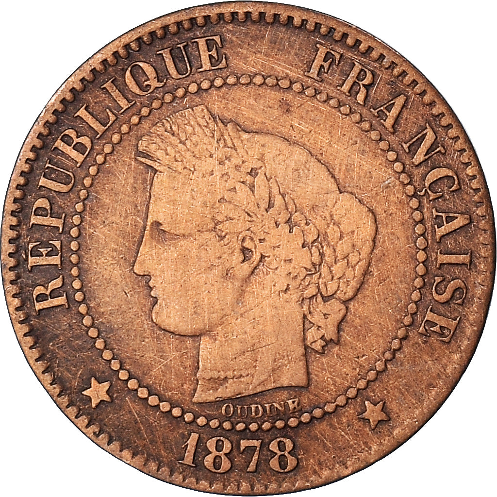 Monnaie, France, 2 Centimes, 1878