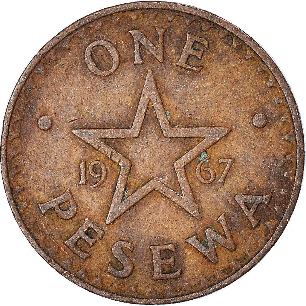 Moneta, Ghana, Pesewa, 1967