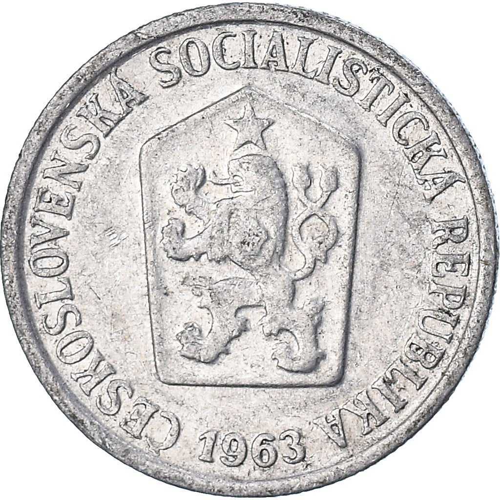 Monnaie, Tchécoslovaquie, 10 Haleru, 1963