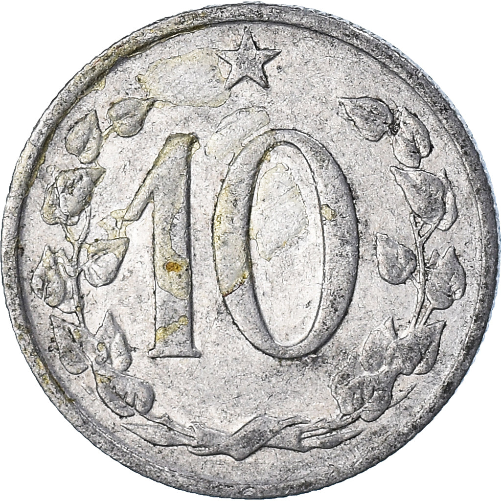 Monnaie, Tchécoslovaquie, 10 Haleru, 1963