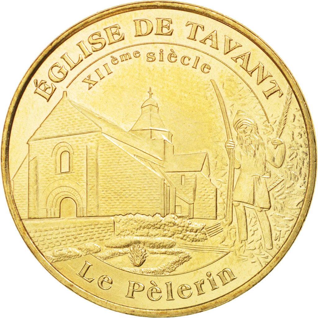 Francia, Token, Tourist Token, 37/ Eglise de Tavant, 2009, Monnaie de Paris