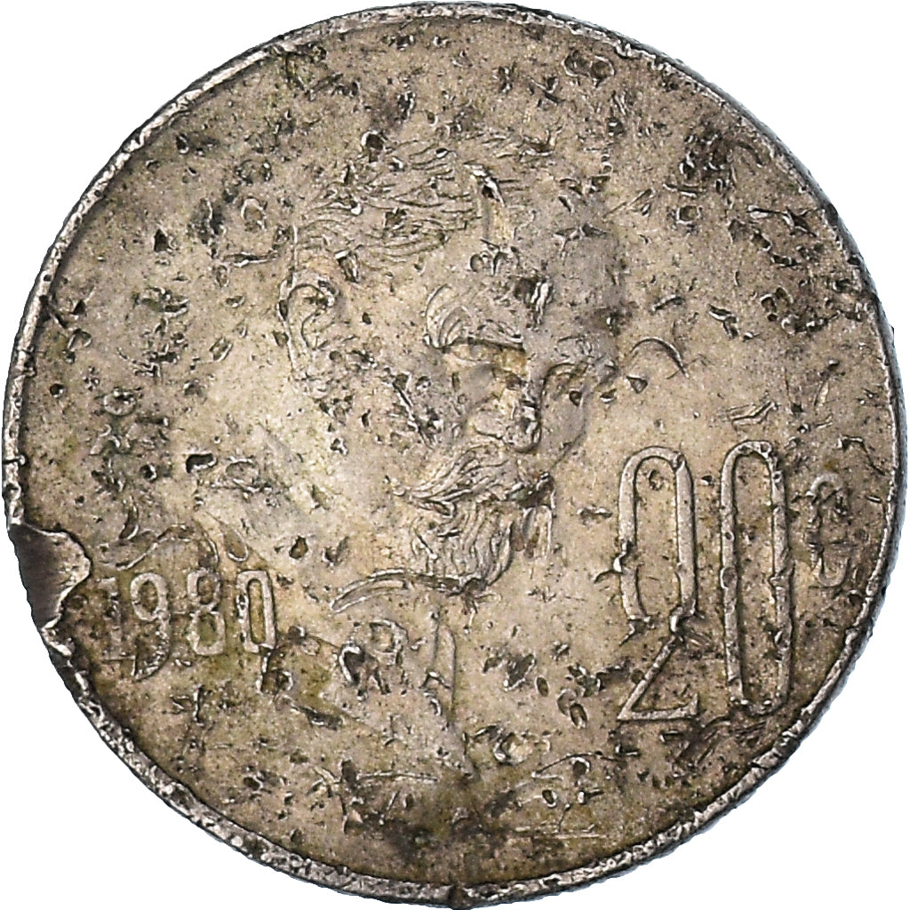 Munten, Mexico, 20 Centavos, 1980