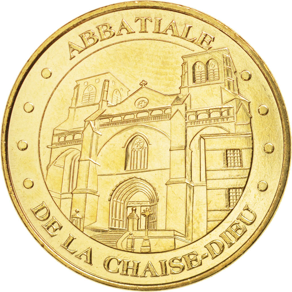 France, Token, Tourist Token, 43/ Abbatiale de la Chaise-Dieu, 2011, Monnaie de