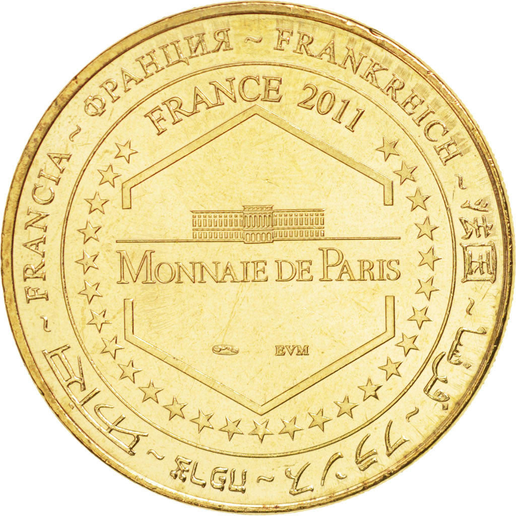 France, Token, Tourist Token, 43/ Abbatiale de la Chaise-Dieu, 2011, Monnaie de