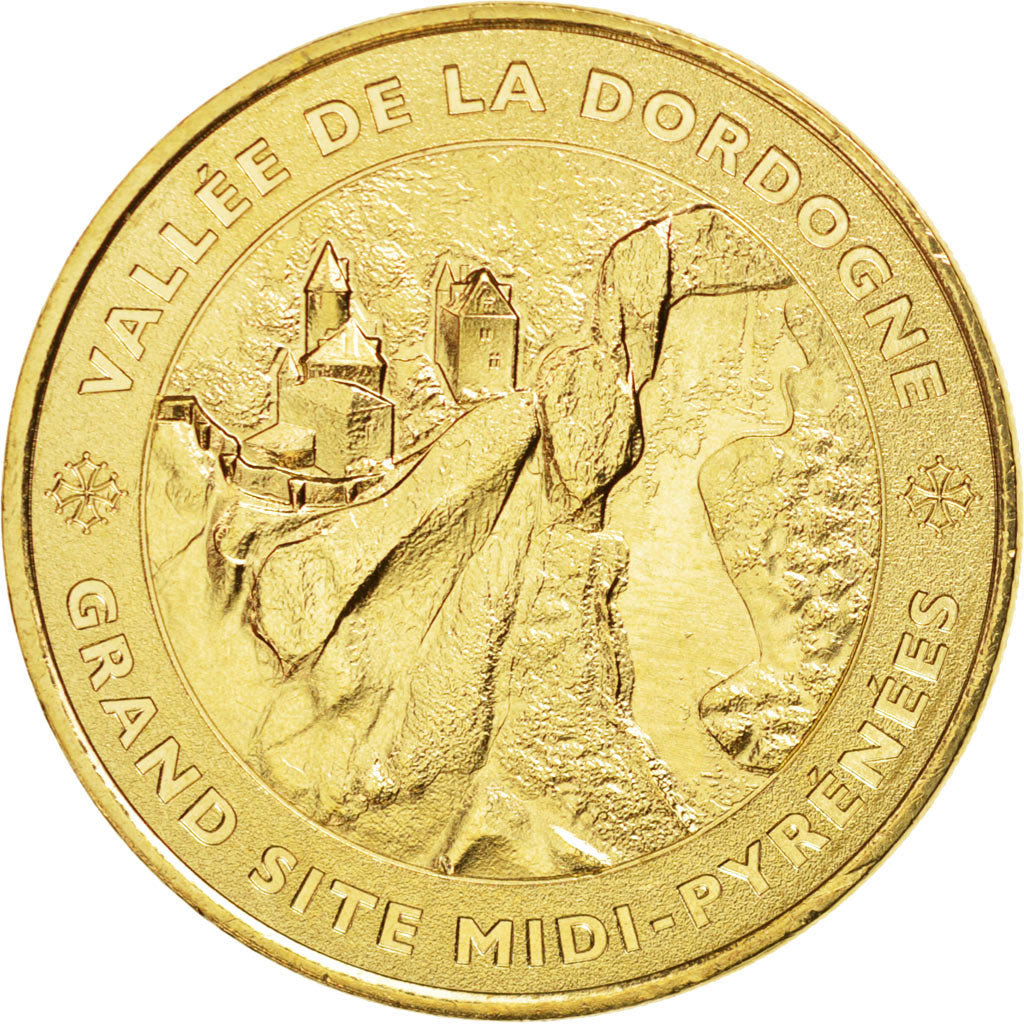 France, Token, Tourist Token, 46/ Vallée de la Dordogne - Grand Site, 2014