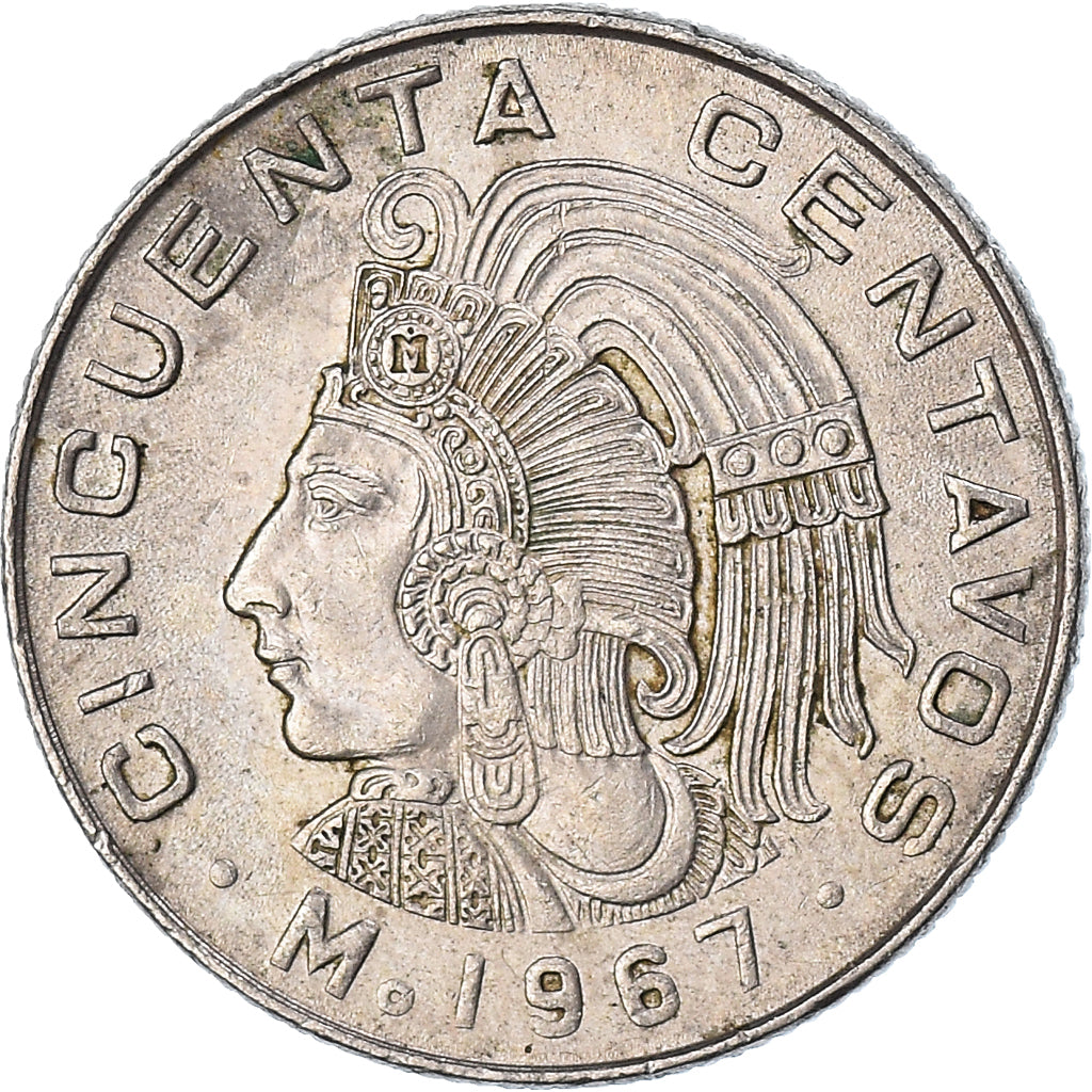 Monnaie, Mexique, 50 Centavos, 1967