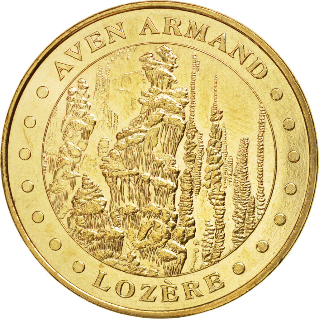 France, Token, Tourist Token, 48/ Aven Armand, 2009, Monnaie de Paris, MS(63)