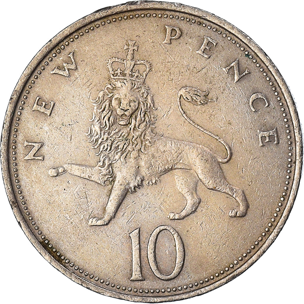 Moeda, Grã-Bretanha, 10 New Pence, 1970