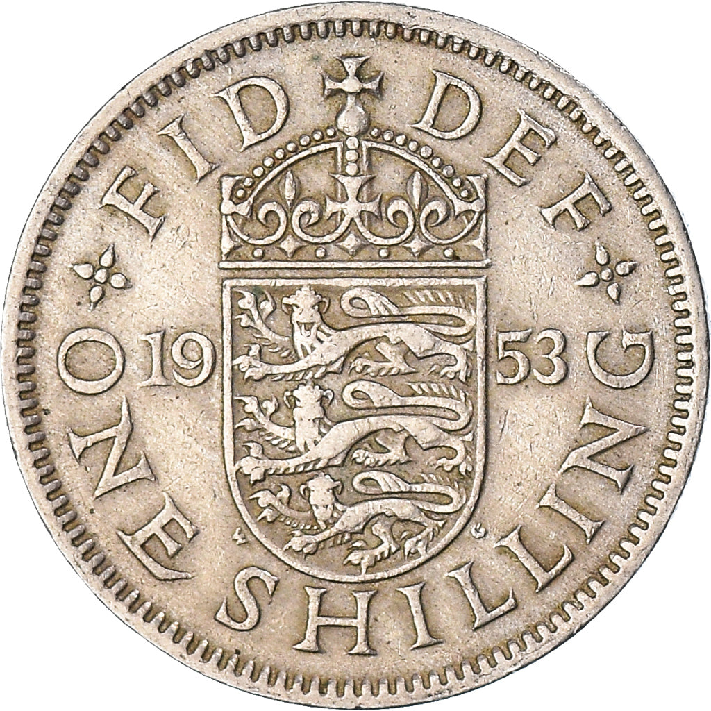 Moneta, Wielka Brytania, Shilling, 1953