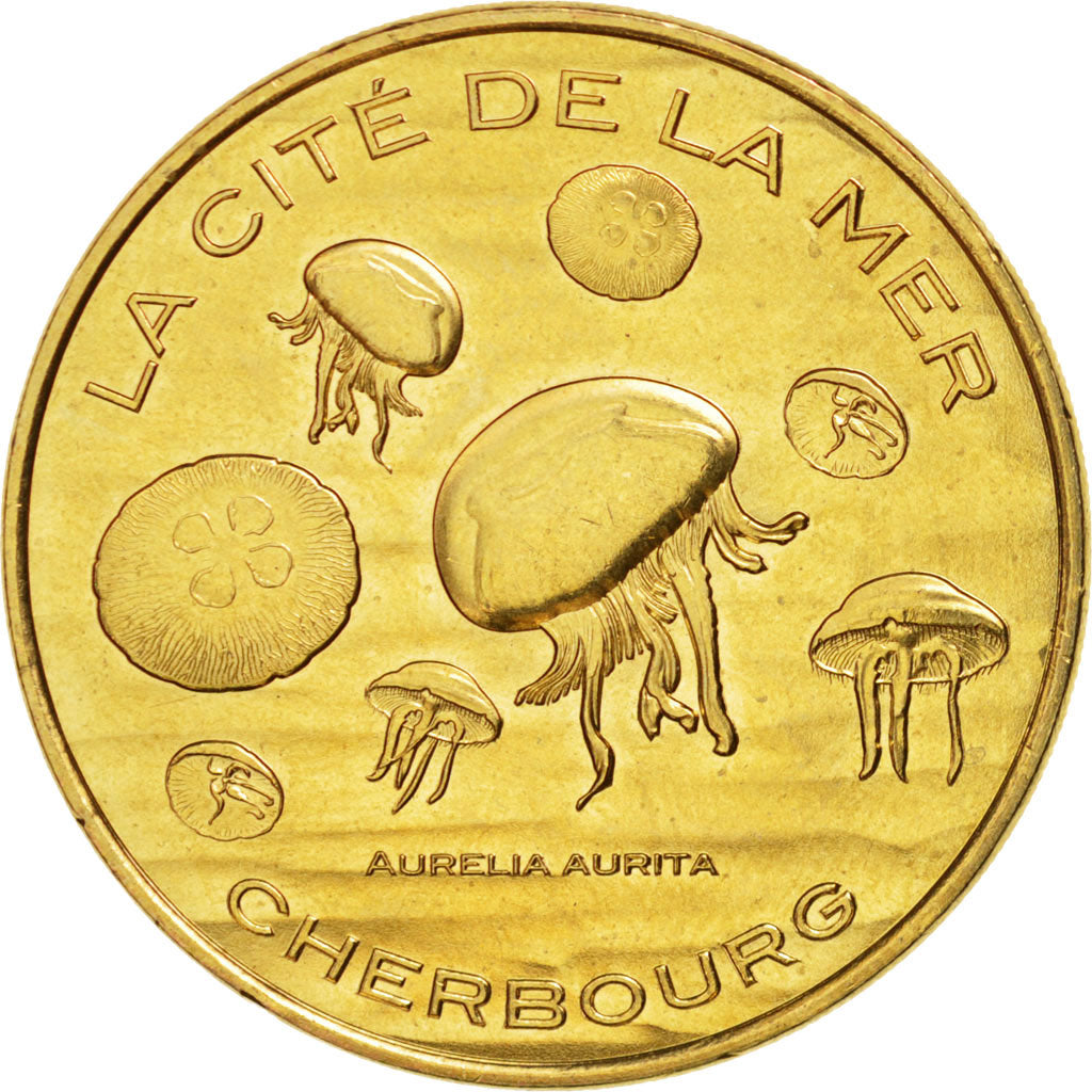 France, Token, Tourist Token, 50/ Cité de la Mer - Méduses - Cherbourg, 2014