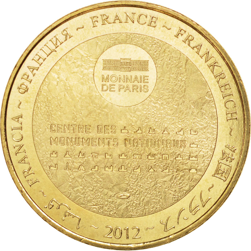 Francia, Token, Tourist Token, 50/ Abbaye du Mont-Saint-Michel, 2012, Monnaie de