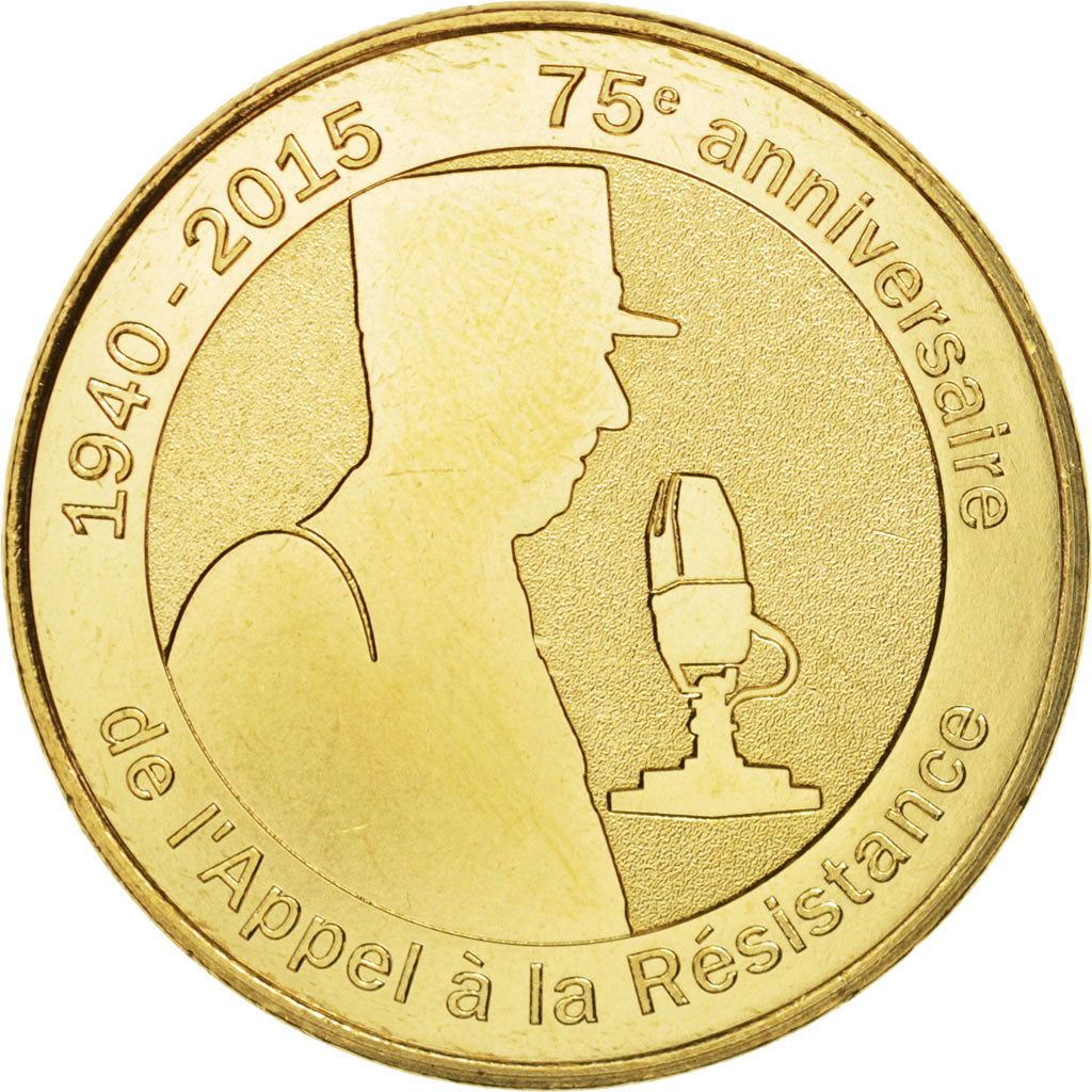 France, Token, Tourist Token, 52/ Appel de la Résistance, 2015, Monnaie de