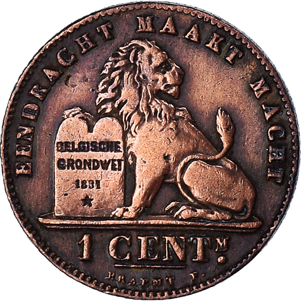 Moneta, Belgio, Centime, 1907