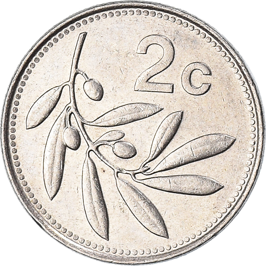 Moneda, Malta, 2 Cents, 1986