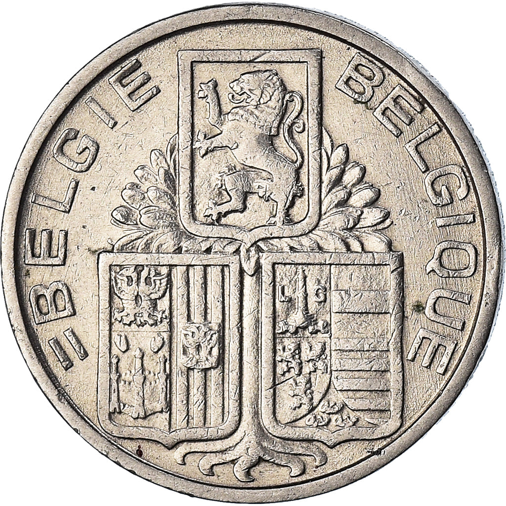 Münze, Belgien, 5 Francs, 5 Frank, 1939