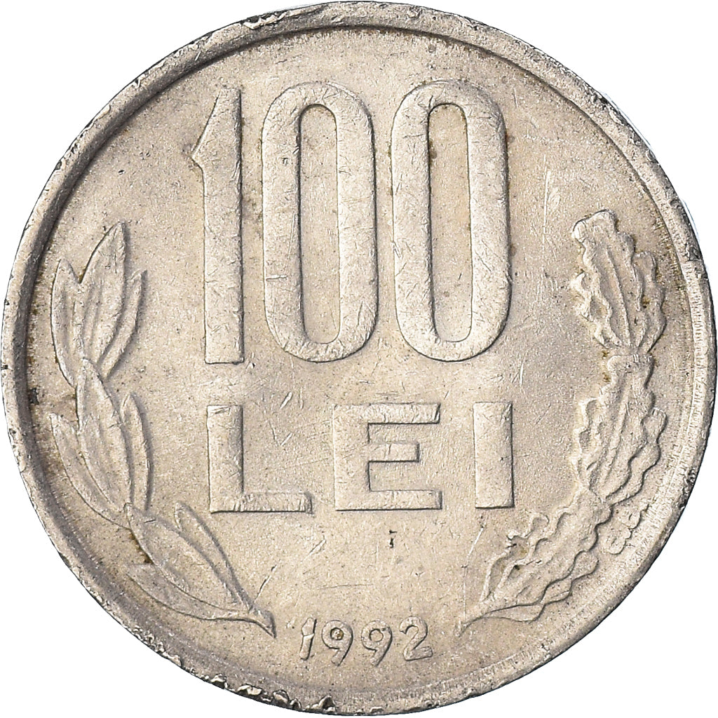 Monnaie, Roumanie, 100 Lei, 1992