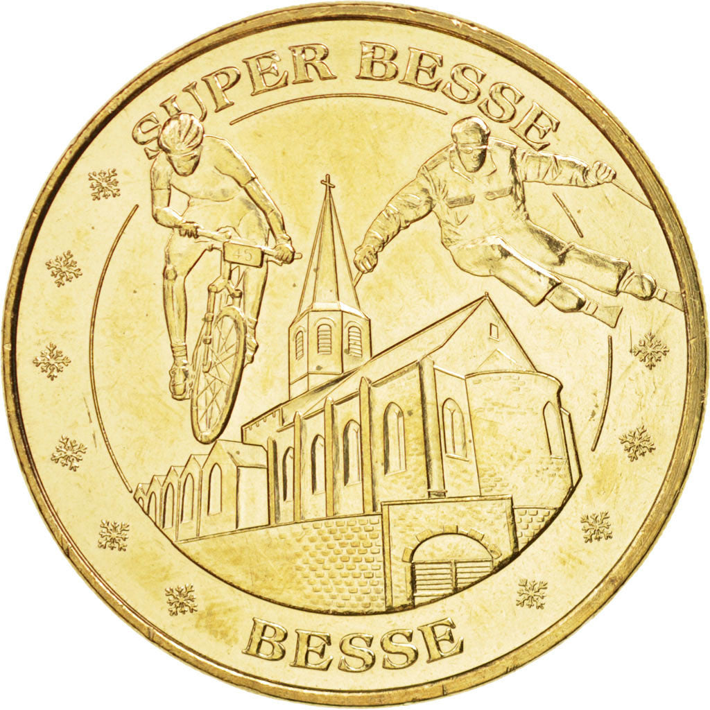 France, Jeton, Tourist Token, 63/ Super Besse - Skieur et vététiste, 2012