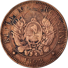 Monnaie, Argentine, 2 Centavos, 1892