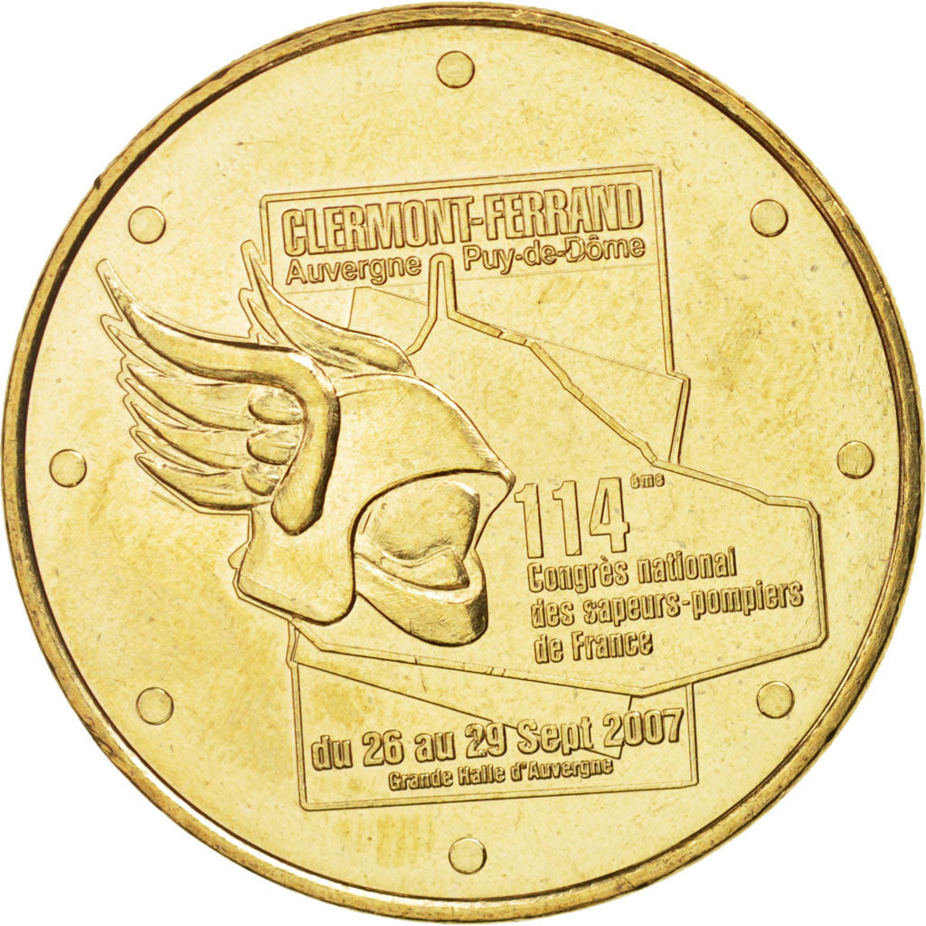 Francia, Token, Tourist Token, 63/ Congrès des Pompiers - Clermont, 2007