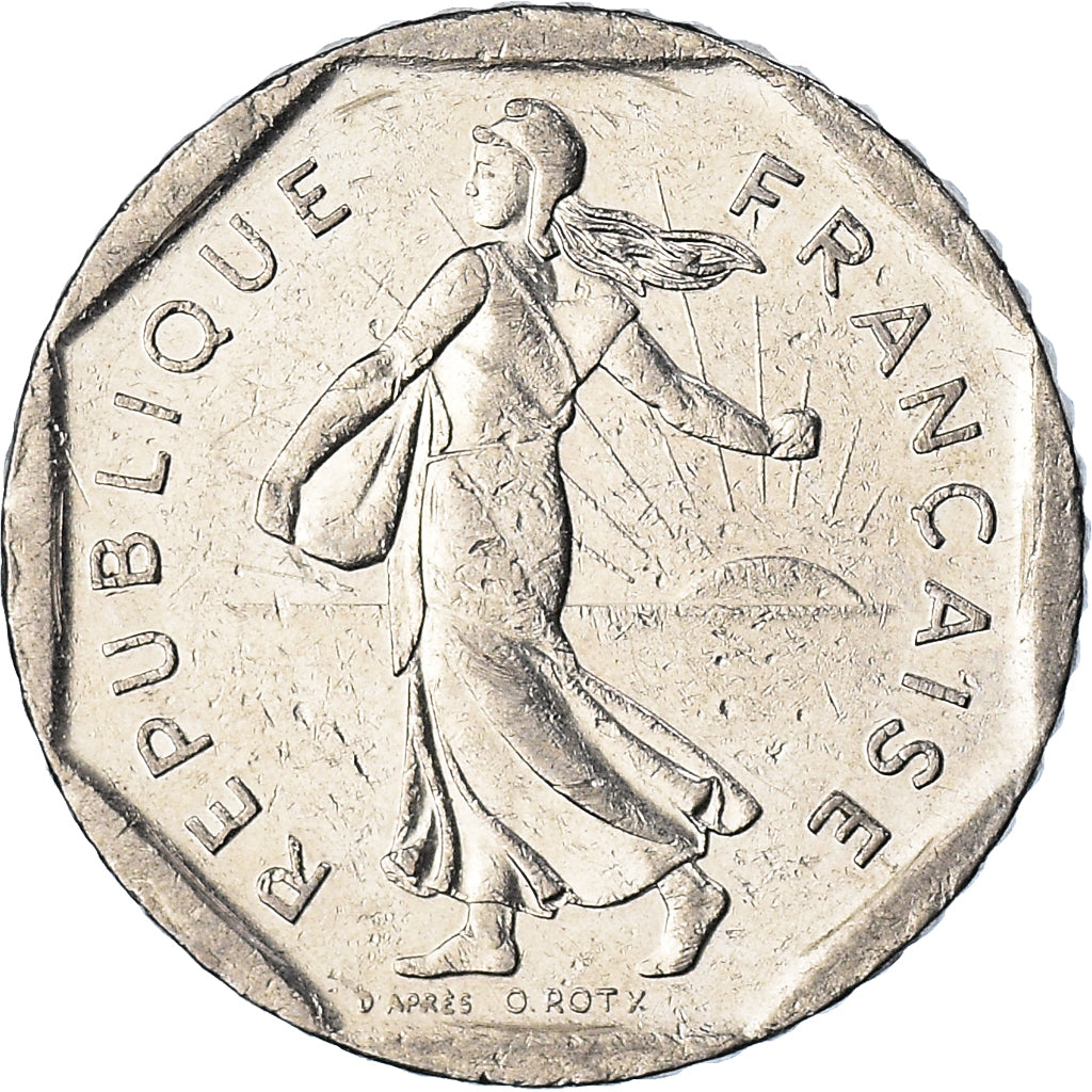 Moneta, Francia, 2 Francs, 1996