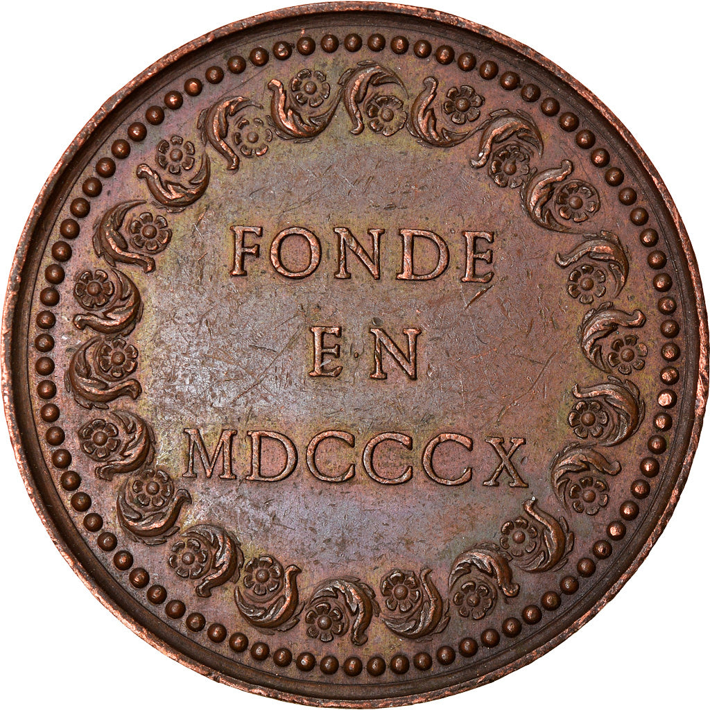 France, Médaille, Mont de Piété de Lyon, 1810, Penin, TTB+, Cuivre