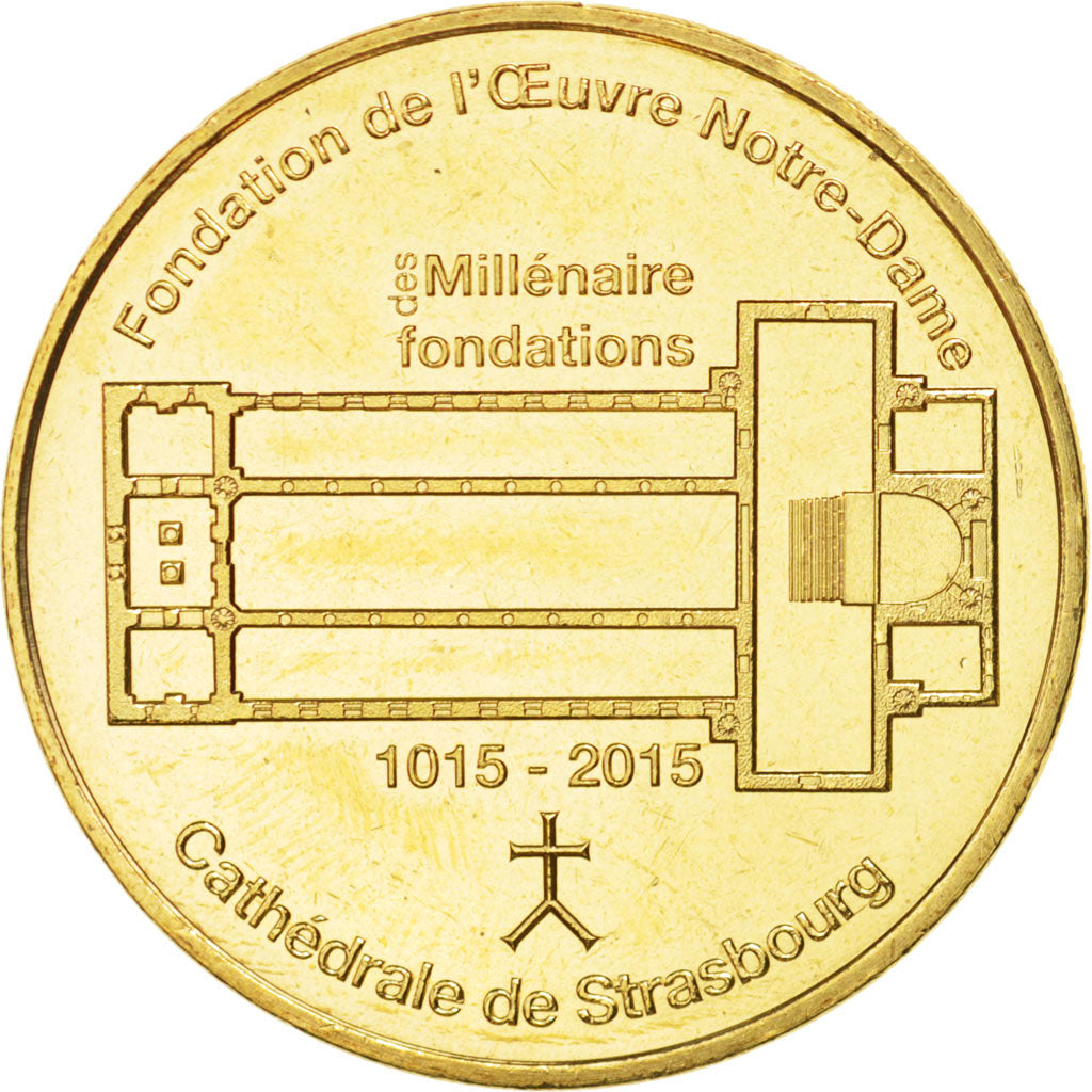 Francia, Token, Tourist Token, 67/ Millénaire des Fondations - Cathédrale