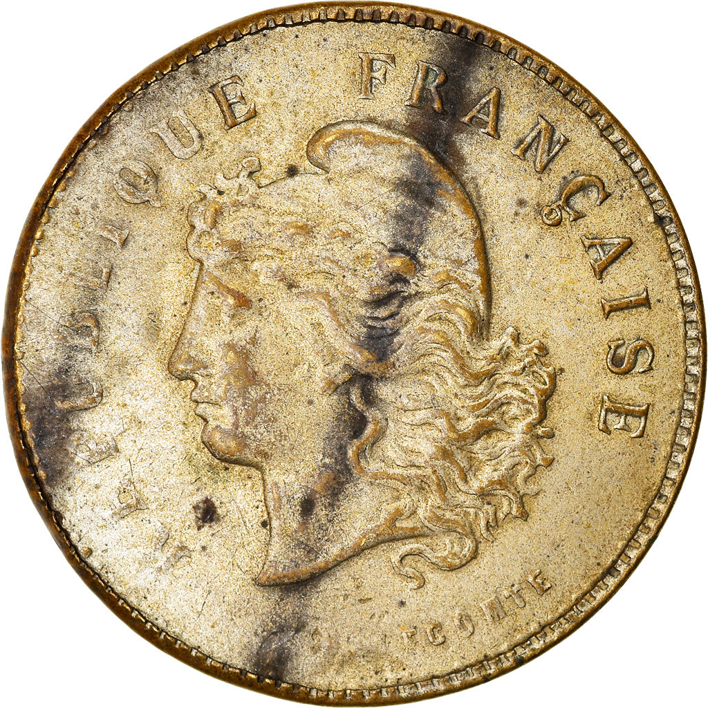 France, Jeton, Reproduction, 2 Francs 1889, TB+, Plastic