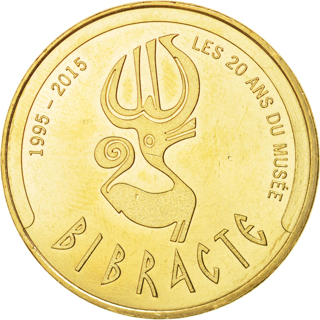 France, Token, Tourist Token, 71/ Bibracte - Biche, 2015, Monnaie de Paris
