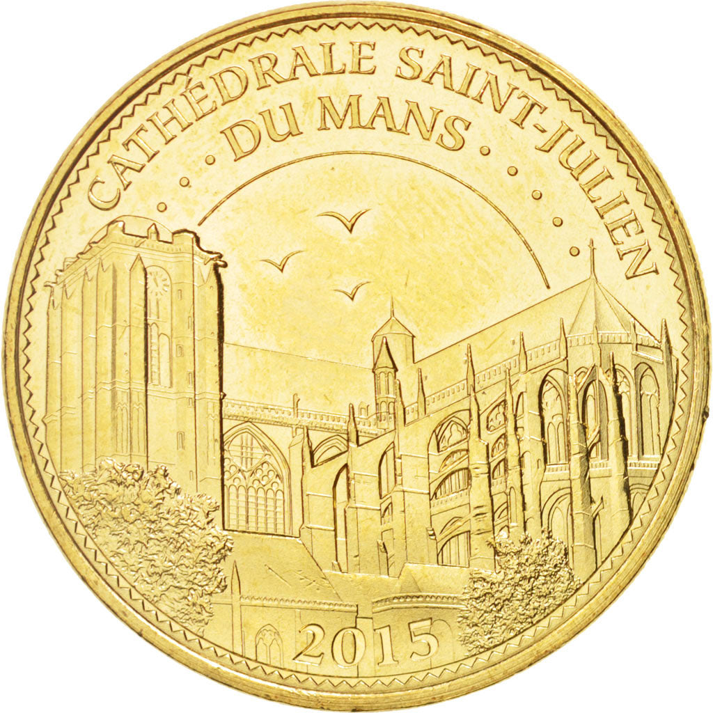 France, Token, Tourist Token, 72/ Cathédrale Saint-Julien du Mans, 2015