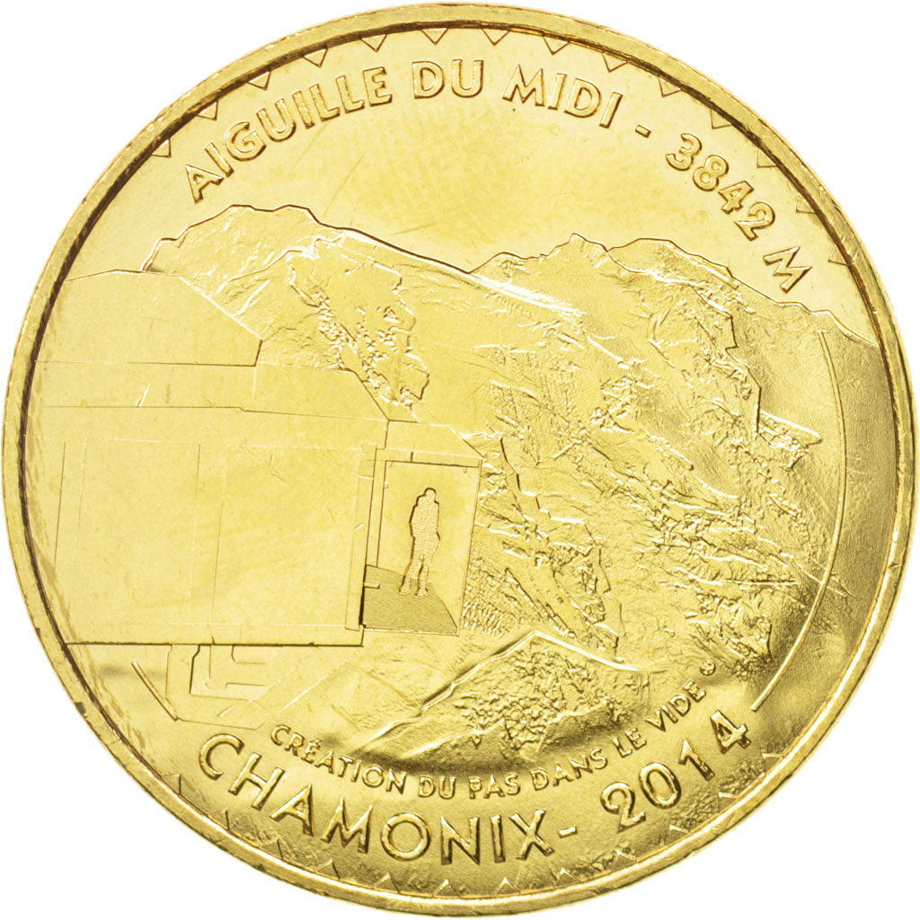 France, Token, Tourist Token, 74/ Aiguille du Midi - Chamonix, 2014, Monnaie de