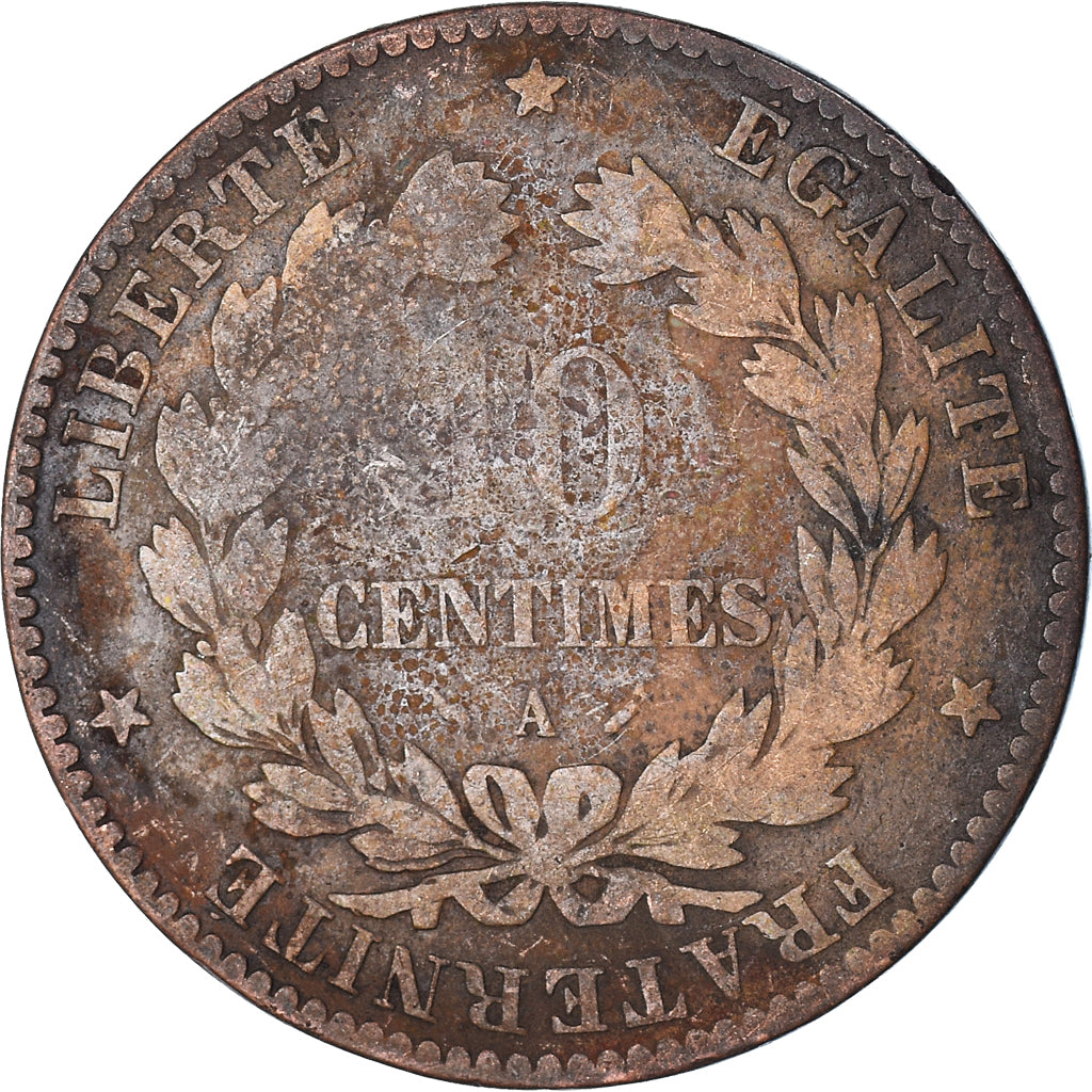 Coin, France, 10 Centimes, 1880