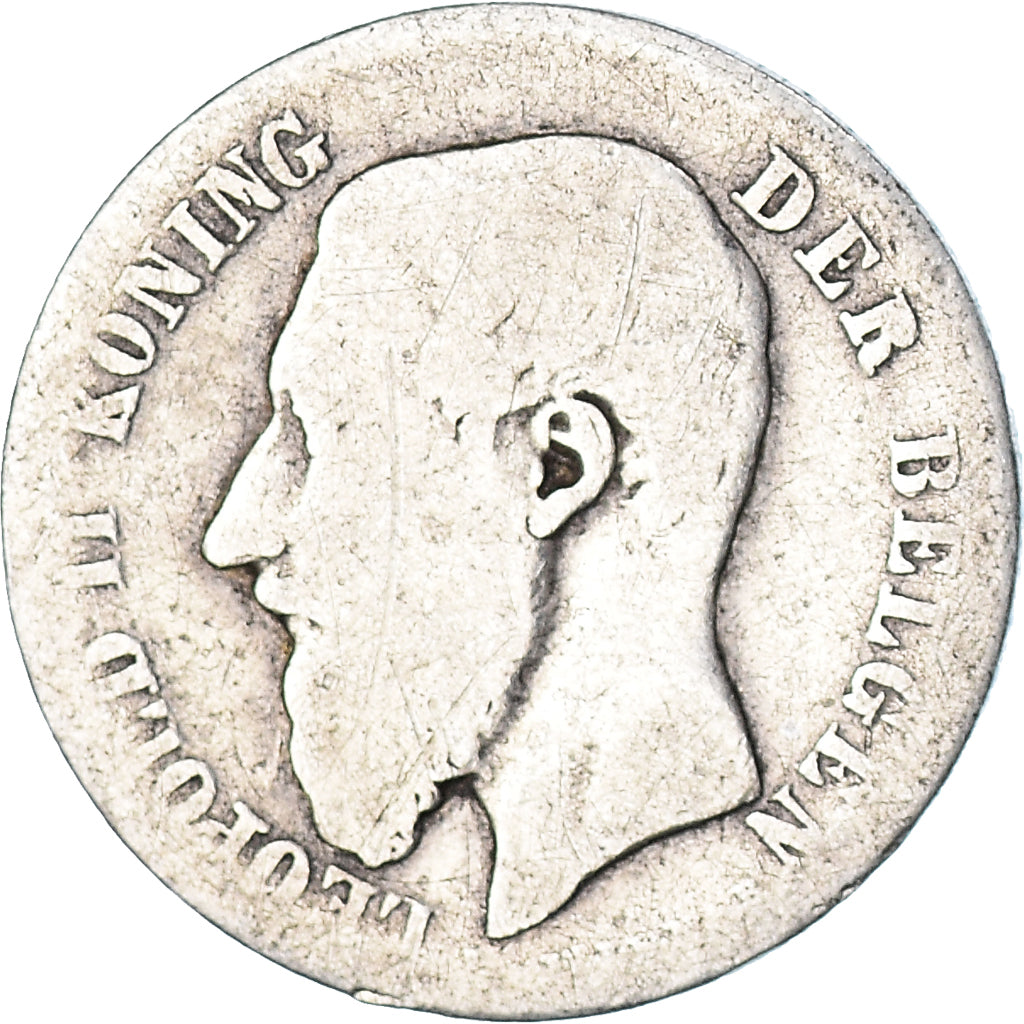 Coin, Belgium, 50 Centimes, 1886