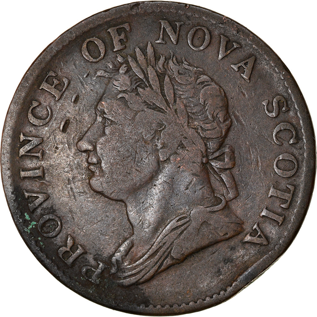 Coin, Canada, Nova Scotia, Halfpenny Token, 1832, VF(30-35), Copper