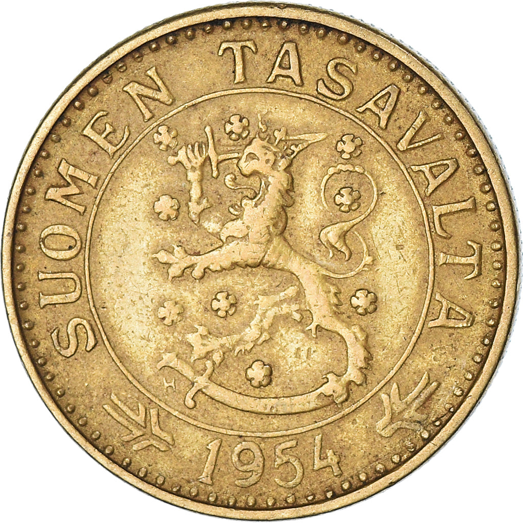 Moneda, Finlandia, 20 Markkaa, 1954