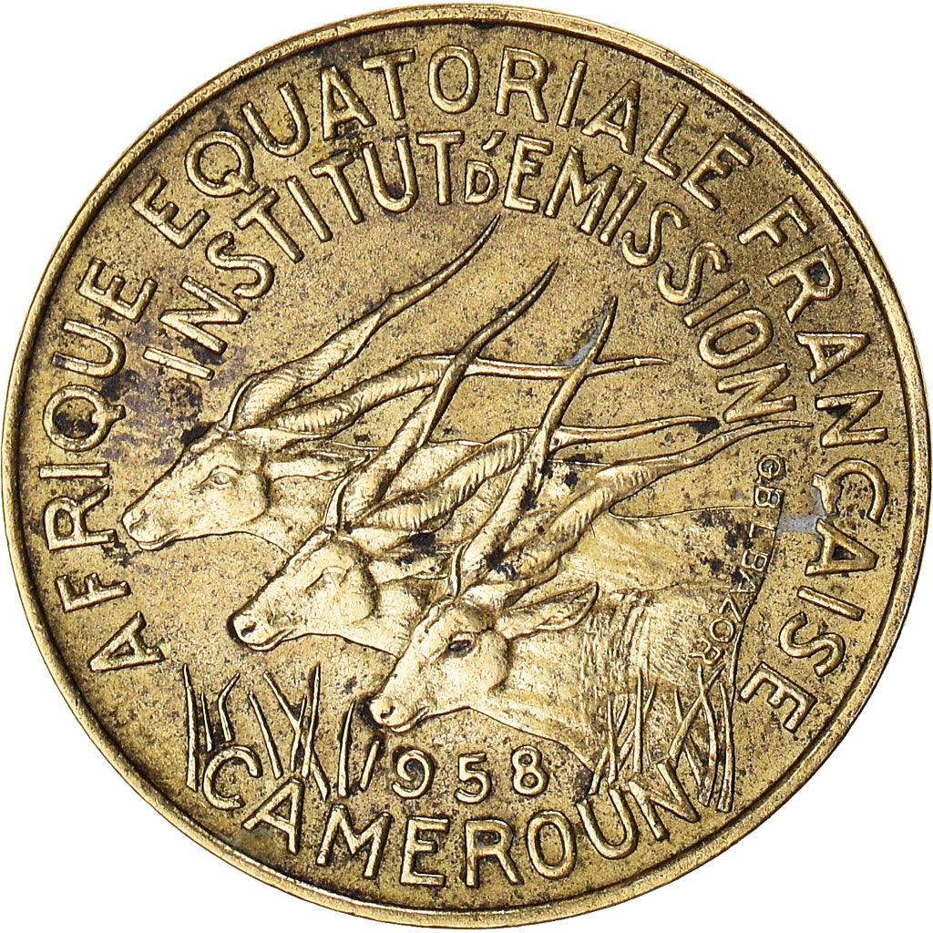 Moeda, Camarões, 5 Francs, 1958