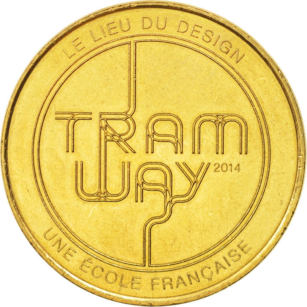 France, Token, Tourist Token, 75/ Paris - Lieu du Design - Tramway, 2014
