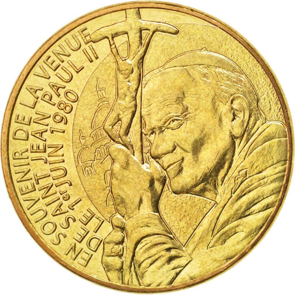 France, Jeton, Tourist Token, 75/ Paris - Venue du Pape Jean-Paul II, 2014