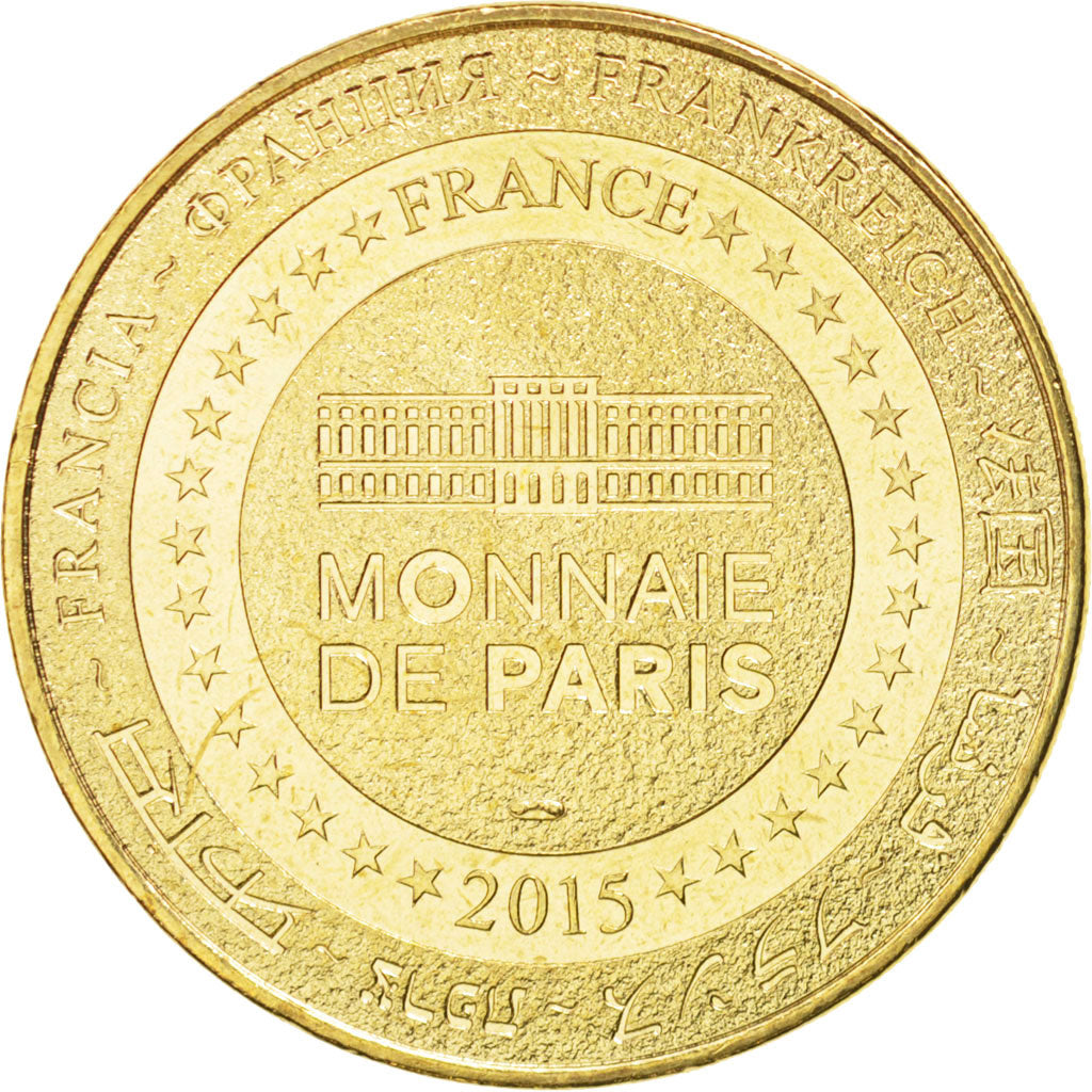 France, Jeton, Tourist Token, 85/ Abbaye de Maillezais, 2015, Monnaie de Paris