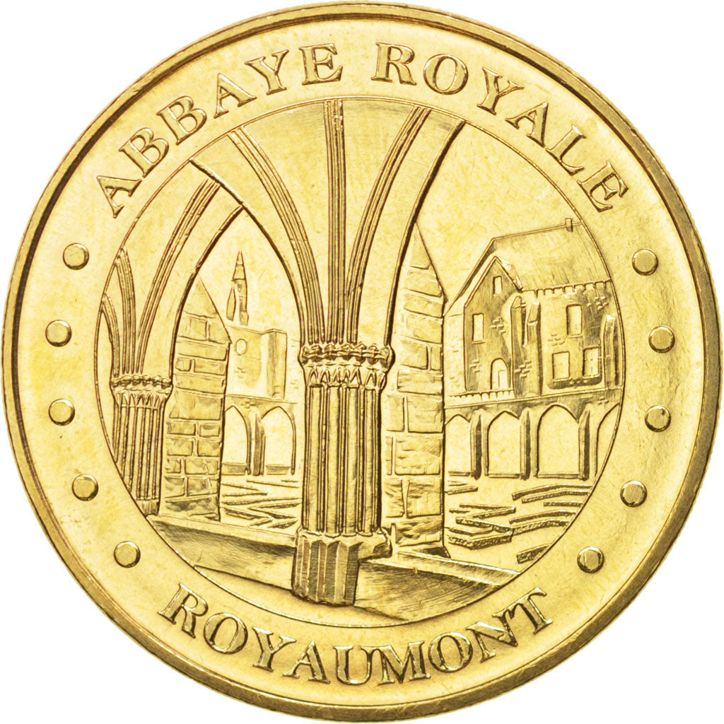 France, Token, Tourist Token, 95/ Abbaye Royale de Royaumont, 2011, Monnaie de
