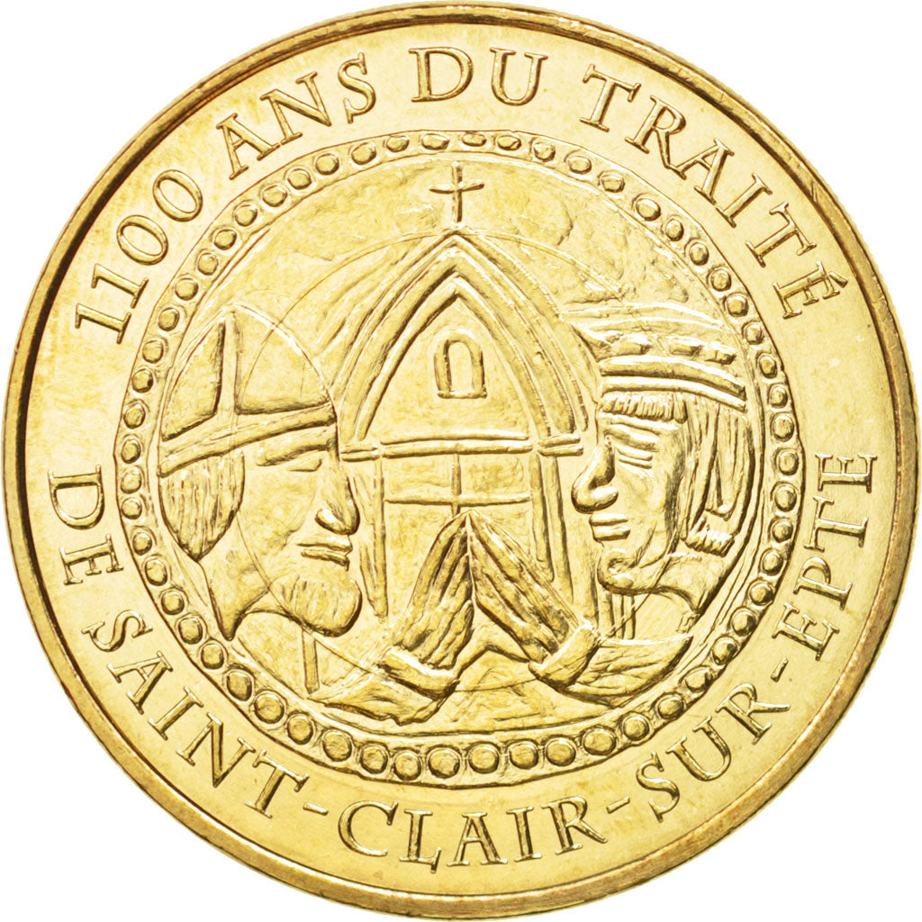 France, Token, Tourist Token, 95/ Traité de Saint-Clair-sur-Epte, 2011, Monnaie