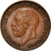 Moneda, Gran Bretaña, George V, Farthing, 1936, MBC+, Bronce, KM:825