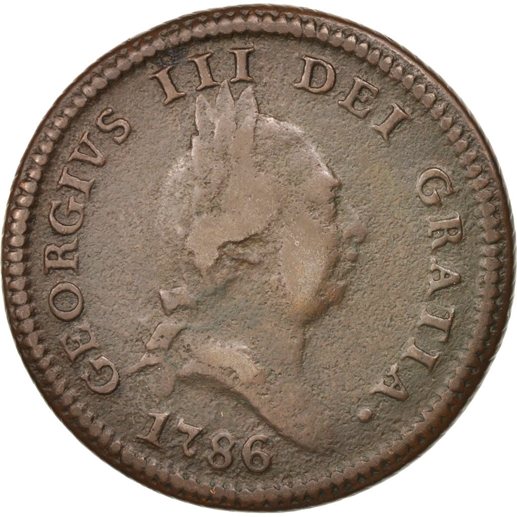Coin, Isle of Man, Penny, 1786, VF(20-25), Copper, KM:9.1