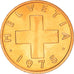 Coin, Switzerland, Rappen, 1975, Bern, MS(63), Bronze, KM:46