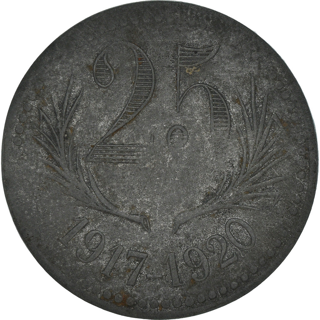 Coin, France, Chambres de Commerce de l'Hérault, 25 Centimes, 1917-1920