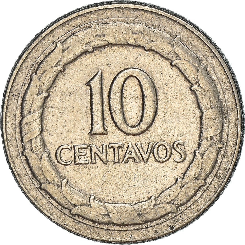 Coin, Colombia, 10 Centavos, 1969, EF(40-45), Nickel Clad Steel, KM:226