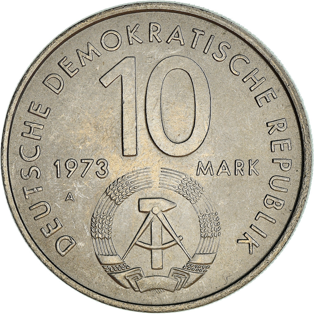 Münze, GERMAN-DEMOCRATIC REPUBLIC, 10 Mark, 1973, Berlin, SS, Kupfer-Nickel