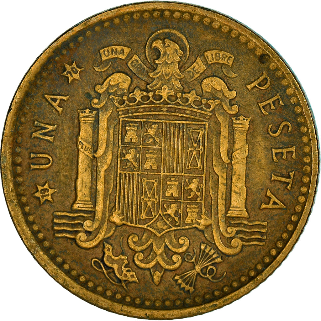 Moeda, Espanha, Francisco Franco, caudillo, Peseta, 1970, VF(30-35)